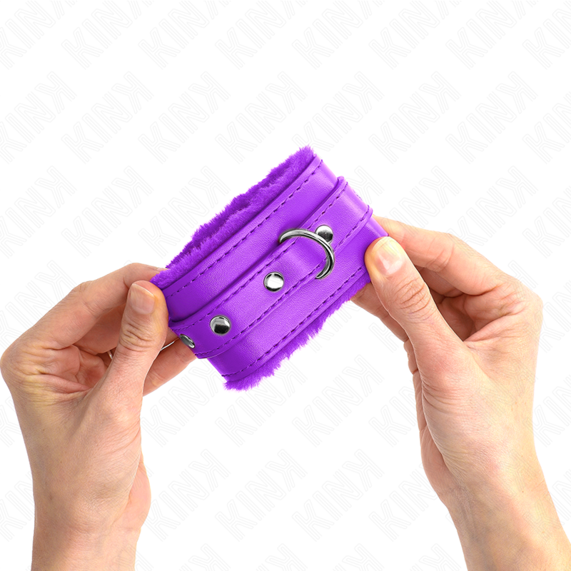 KINK - PREMIUM PURPLE LEATHER LINING WRIST WITH ADJUSTABLE PURPLE BELT 17-29 CM X 6 CM