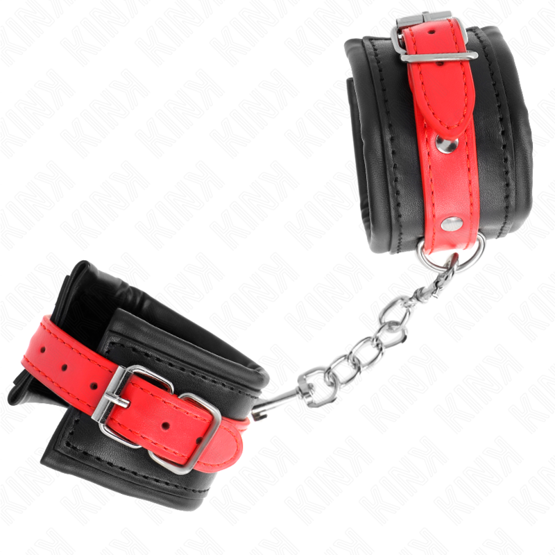 KINK - BLACK WRIST WITH ADJUSTABLE RED BELT 17-28 CM X 6 CM