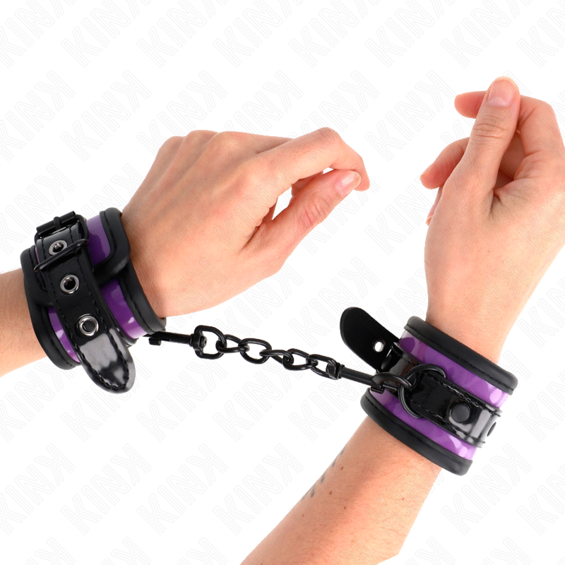 KINK - ADJUSTABLE LIGHT PURPLE NEOPRENE CUFFS 21-28 CM X 5 CM