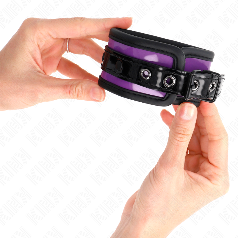 KINK - ADJUSTABLE LIGHT PURPLE NEOPRENE CUFFS 21-28 CM X 5 CM