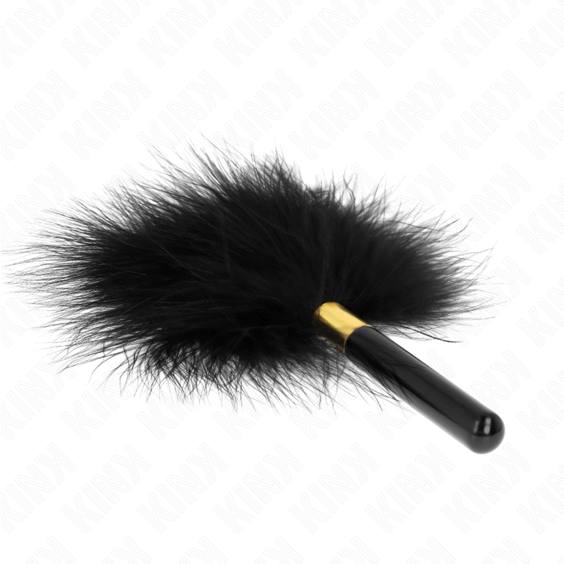 KINK - BLACK GOLD METAL TICKLING FEATHERS 18 CM