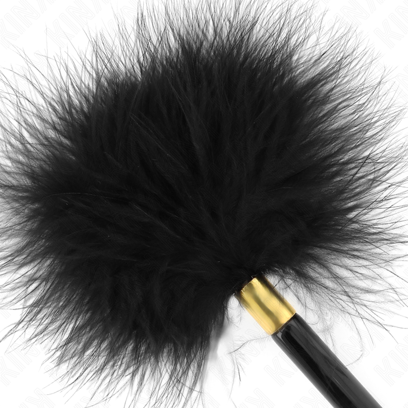 KINK - BLACK GOLD METAL TICKLING FEATHERS 18 CM