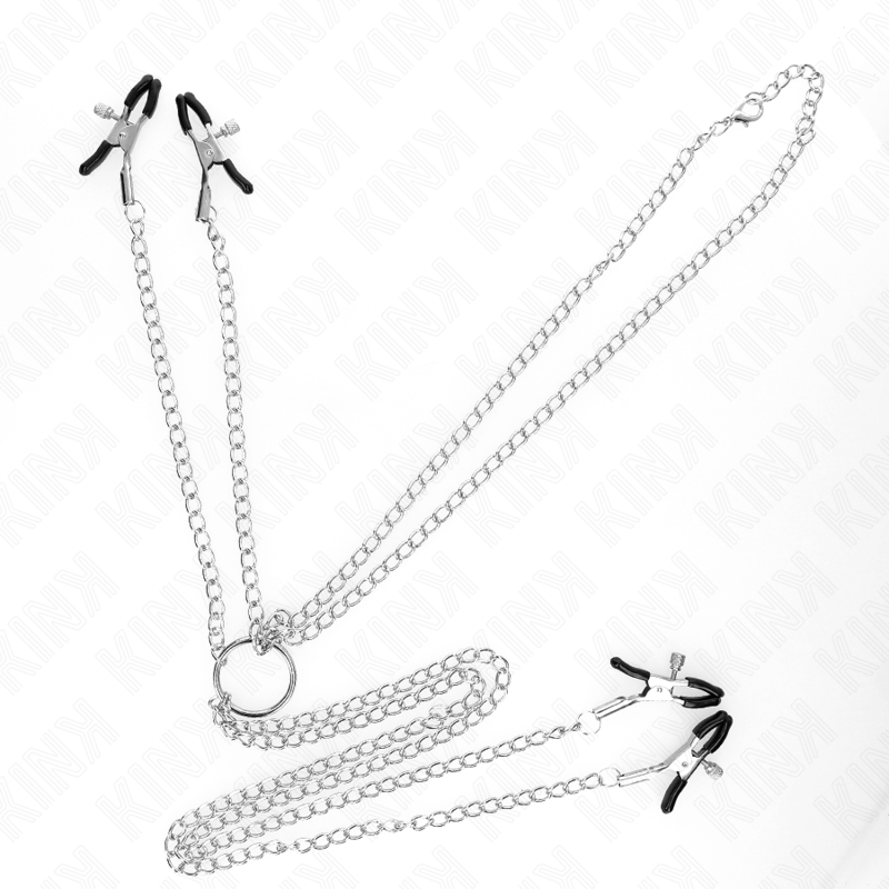 KINK - 4 ADJUSTABLE NIPPLE AND CLITORIS CLAMPS SILVER