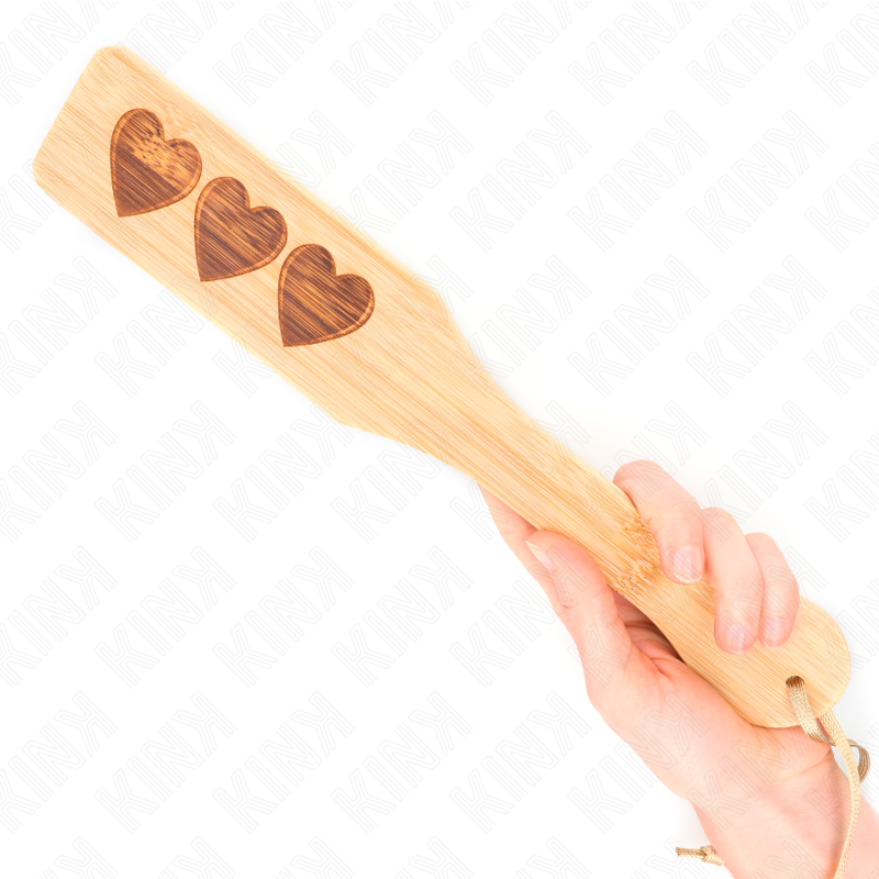 KINK - HEART DESIGN BAMBOO PALLET 32 X 5.5 CM