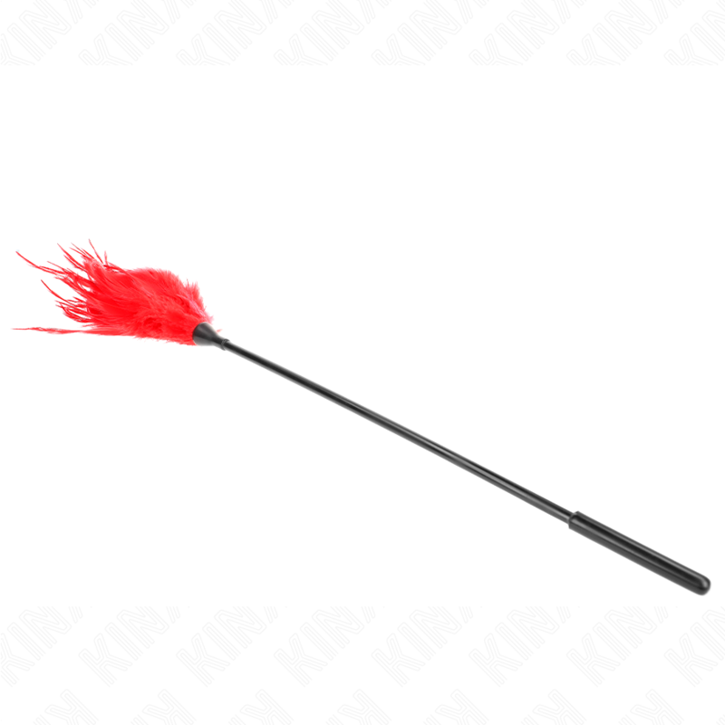 KINK - MULTIPLE RED TICKLING FEATHERS 45 CM