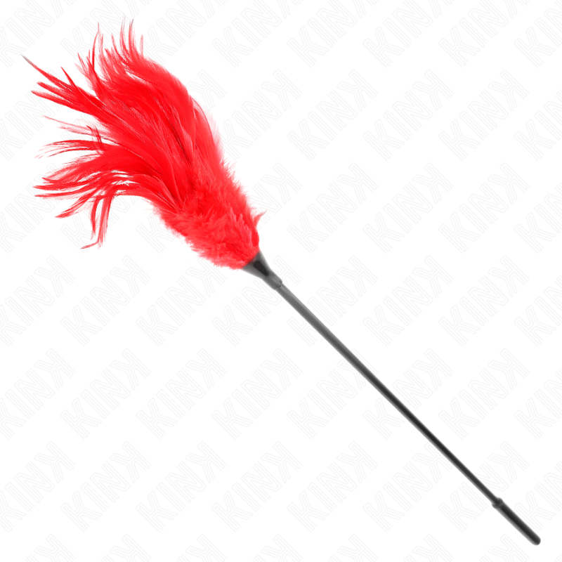 KINK - MULTIPLE RED TICKLING FEATHERS 45 CM