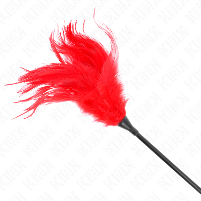 KINK - MULTIPLE RED TICKLING FEATHERS 45 CM
