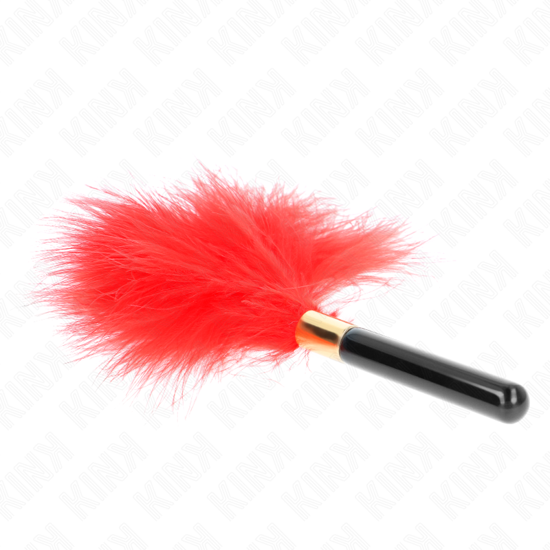 KINK - TICKLING FEATHERS GOLD METAL RED 18 CM