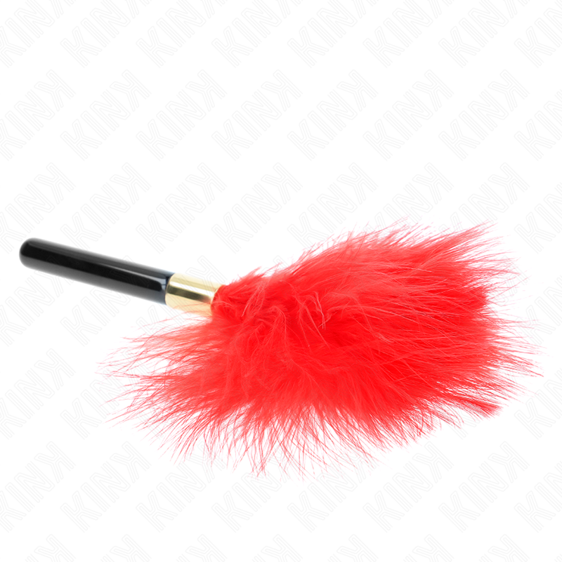 KINK - TICKLING FEATHERS GOLD METAL RED 18 CM