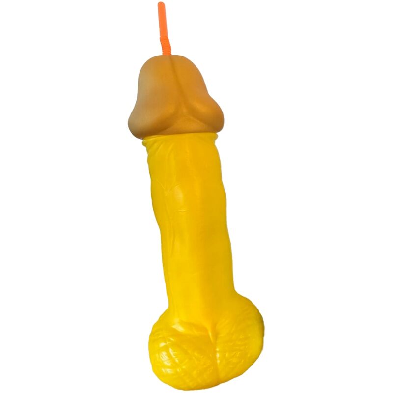 SPICY DEVIL - YELLOW PLASTIC CUP FOR PENIS