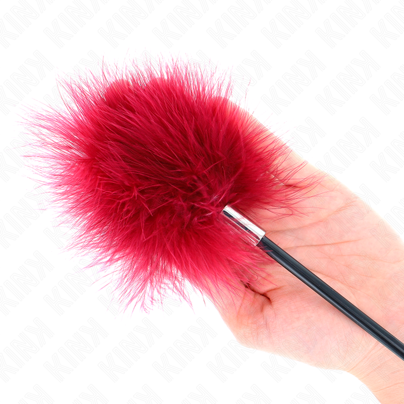 KINK - TICKLING FEATHERS WITH ROSE-SHAPED PADDLE 8 CM