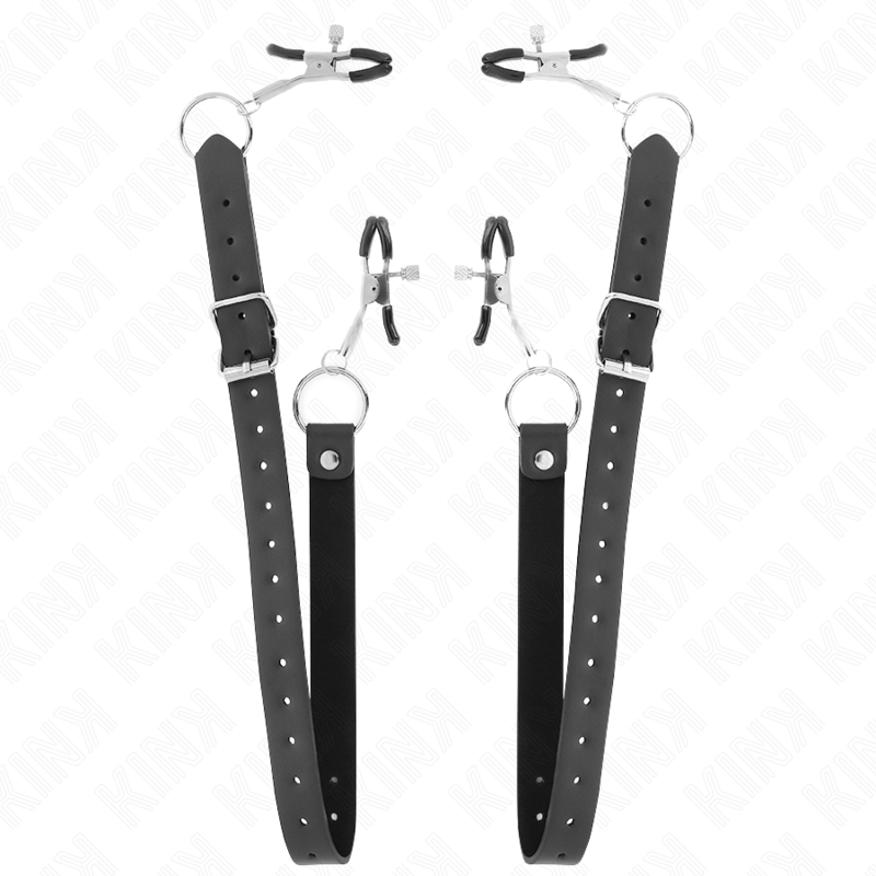 KINK - 4 ADJUSTABLE CLITORAL CLAMPS 34-48 CM