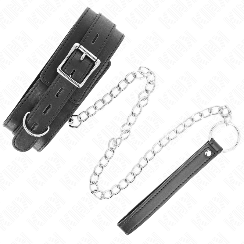 KINK - NECKLACE WITH BELT 65 CM WITH BLACK STRAP 54 X 4.5 CM