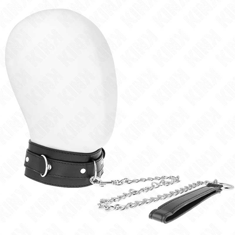 KINK - NECKLACE WITH BELT 65 CM WITH BLACK STRAP 54 X 4.5 CM