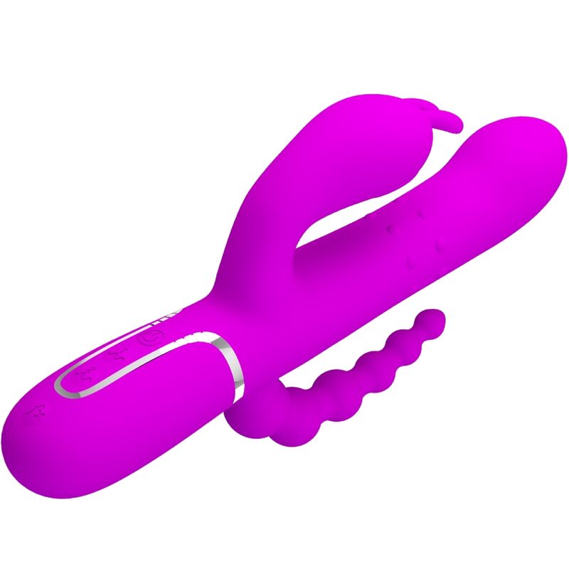 PRETTY LOVE - CAMMY 4 IN 1 MULTIFUNCTIONAL TRIPLE VIBRATOR PINK