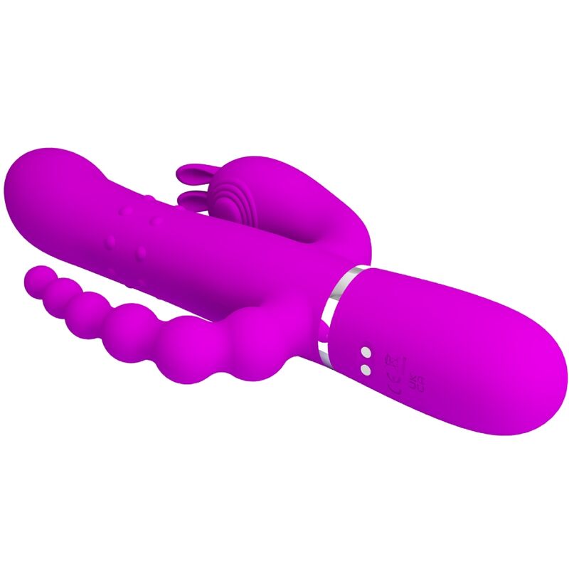 PRETTY LOVE - CAMMY 4 IN 1 MULTIFUNCTIONAL TRIPLE VIBRATOR PINK