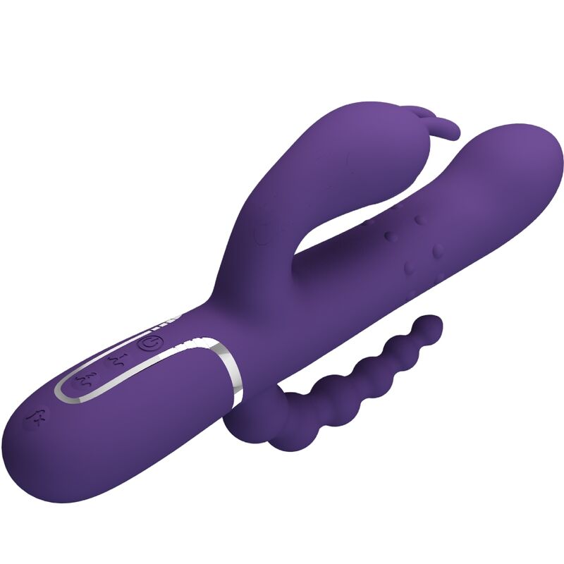 PRETTY LOVE - CAMMY TRIPLE 4 IN 1 MULTIFUNCTION VIBRATOR PURPLE