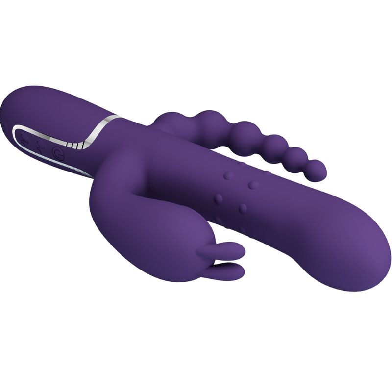 PRETTY LOVE - CAMMY TRIPLE 4 IN 1 MULTIFUNCTION VIBRATOR PURPLE