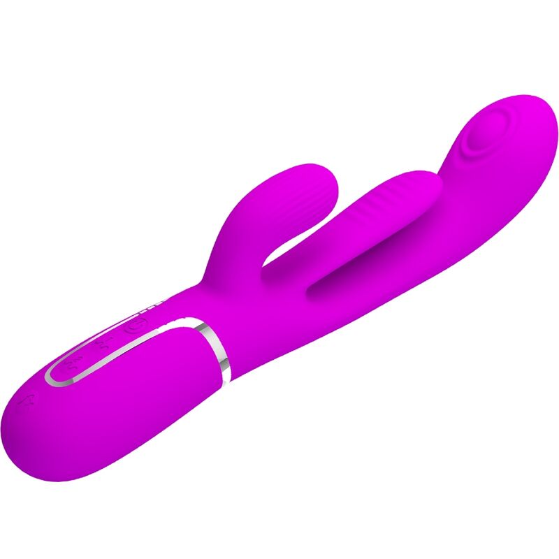 PRETTY LOVE - SHANIA TRIPLE RABBIT MULTIFUNCTIONAL VIBRATOR PINK
