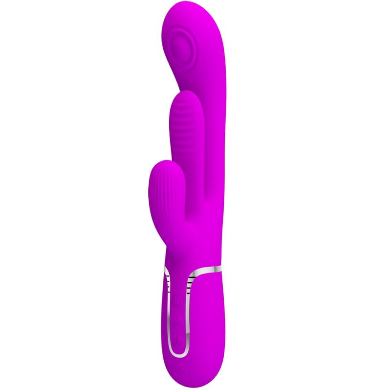PRETTY LOVE - SHANIA TRIPLE RABBIT MULTIFUNCTIONAL VIBRATOR PINK
