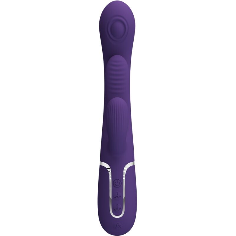 PRETTY LOVE - SHANIA TRIPLE RABBIT MULTIFUNCTIONAL VIBRATOR PURPLE