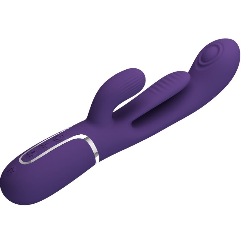 PRETTY LOVE - SHANIA TRIPLE RABBIT MULTIFUNCTIONAL VIBRATOR PURPLE