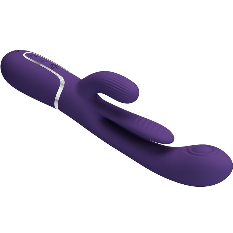 PRETTY LOVE - SHANIA TRIPLE RABBIT MULTIFUNCTIONAL VIBRATOR PURPLE