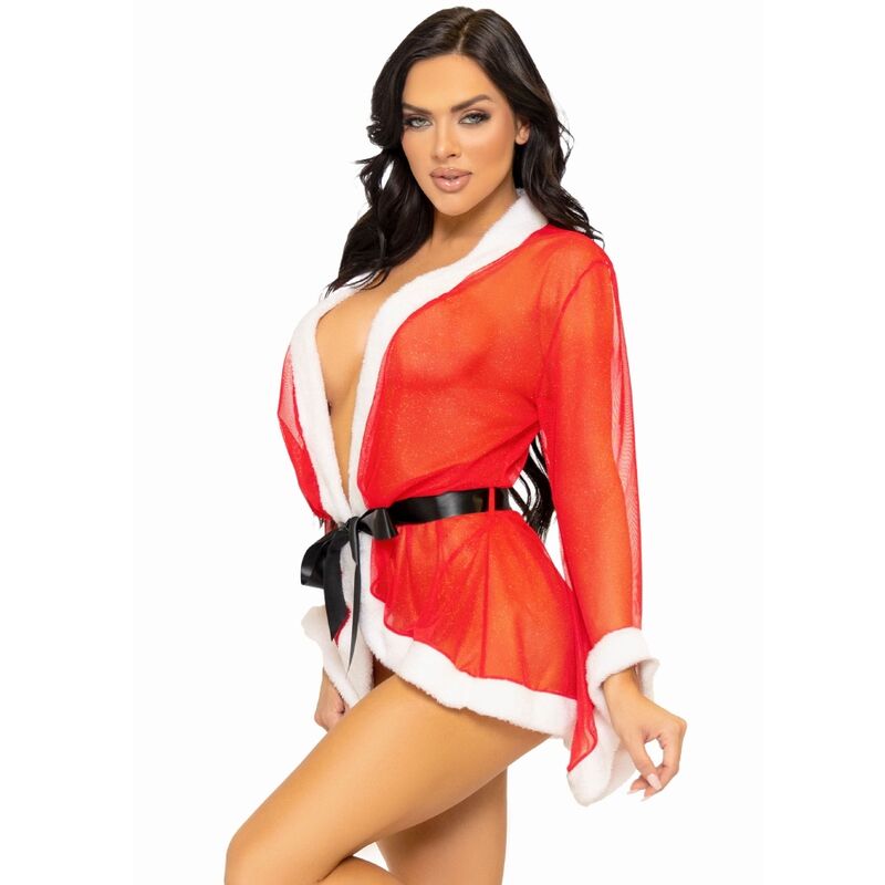 LEG AVENUE - RED SANTA CLAUS SEXY CHRISTMAS LINGERIE COSTUME M/L