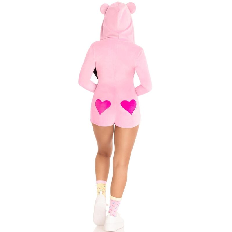 LEG AVENUE - PINK VELVET BEAR BODYSUIT M
