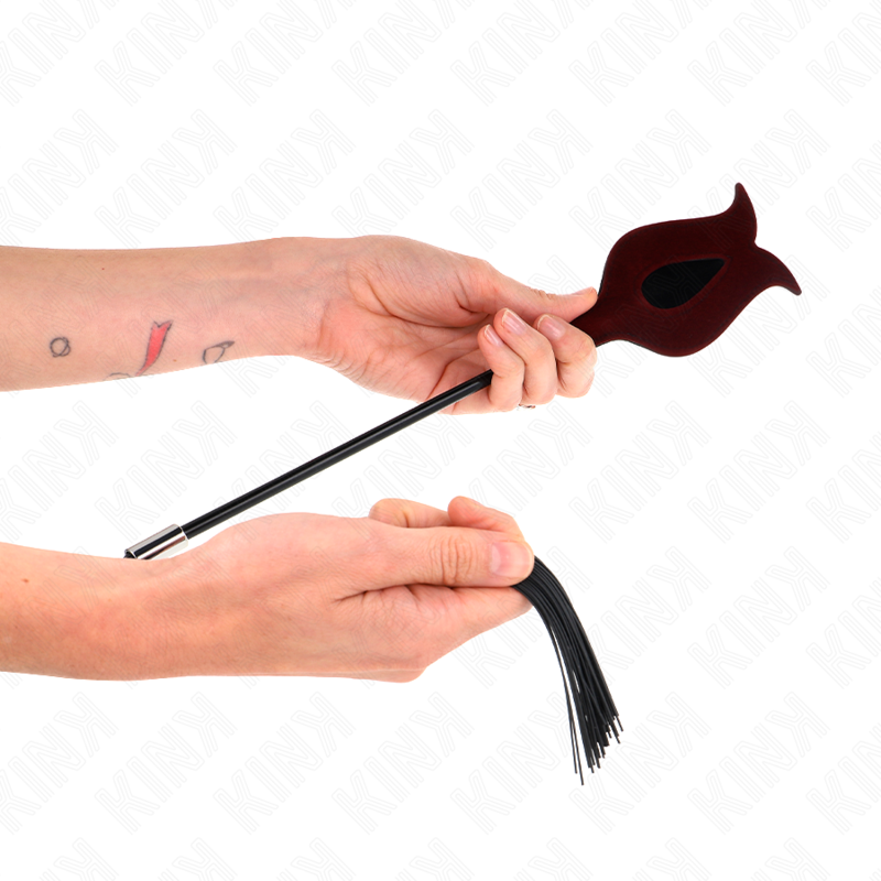 KINK - SILICONE TASSEL WHIP ROSE SHAPE 45 CM