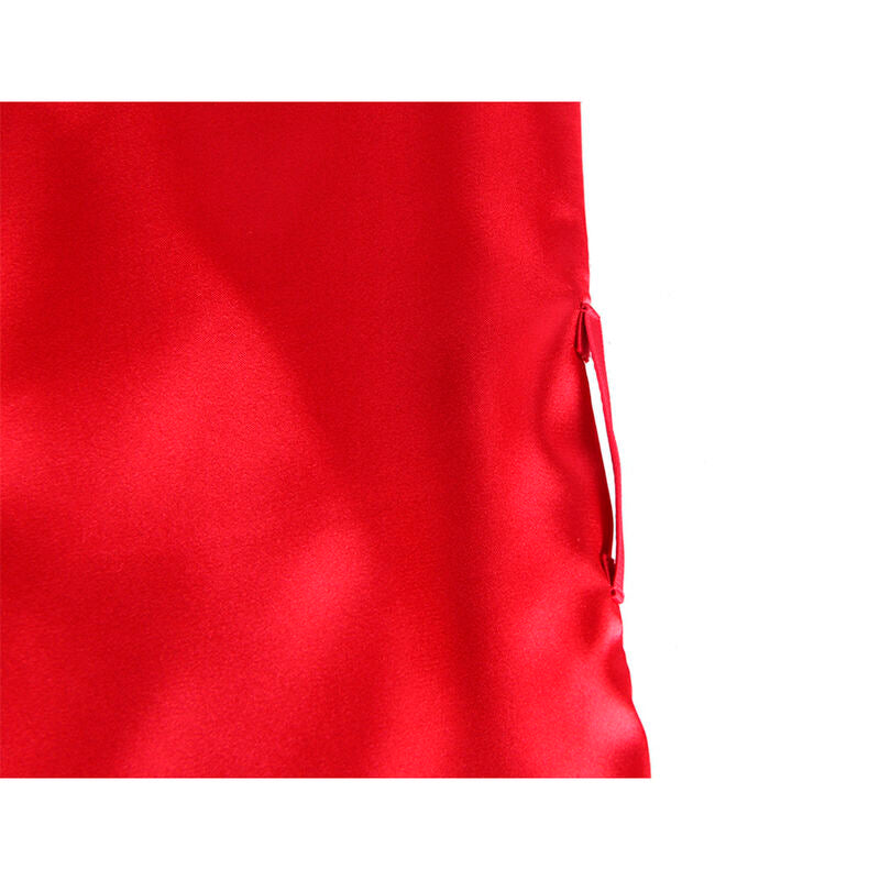 SUBBLIME - 954017 SHEER LACE CAMISOLE ON THE BACK + RED/BLACK THONG S/M