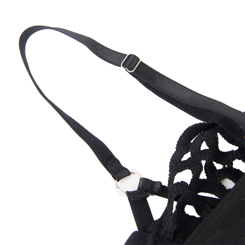 SUBBLIME - 954055 BODY DE ENCAJE NEGRO SEXY S/M