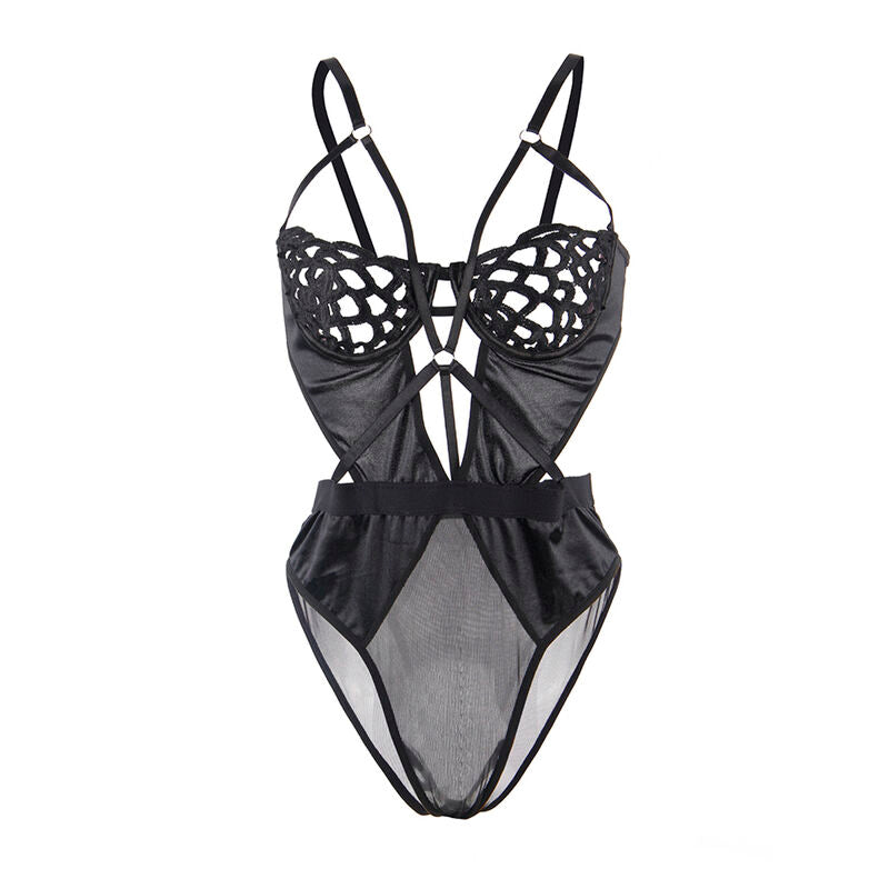 SUBBLIME - 954055 BODY DE ENCAJE NEGRO SEXY S/M