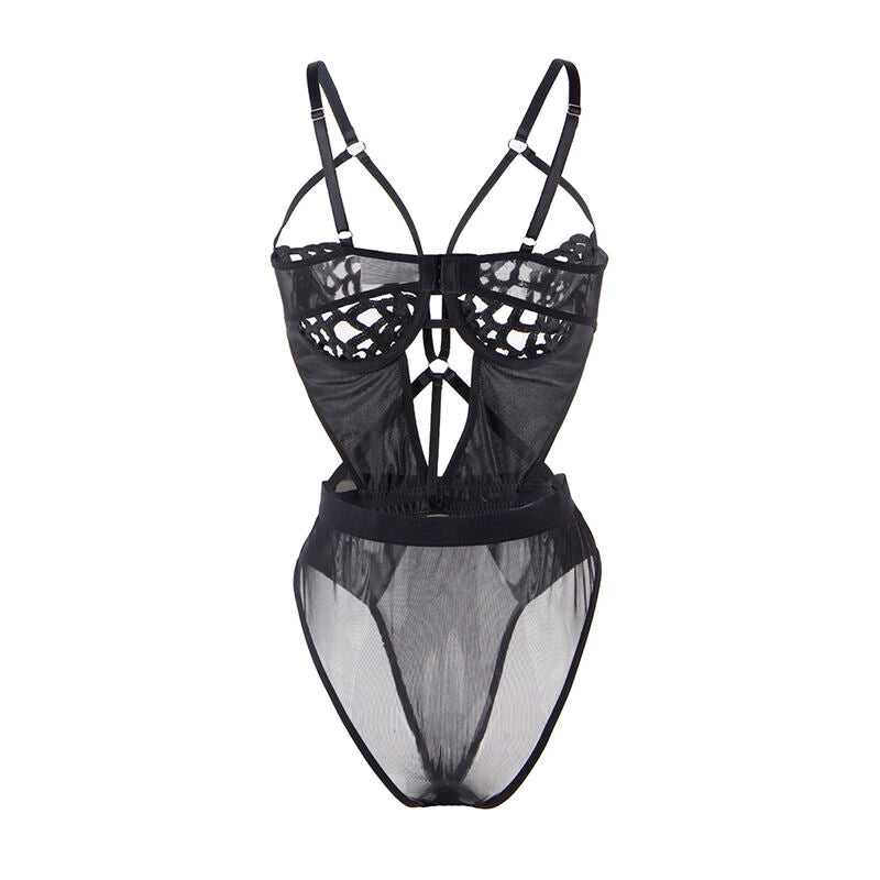 SUBBLIME - 954055 BODY DE ENCAJE NEGRO SEXY S/M