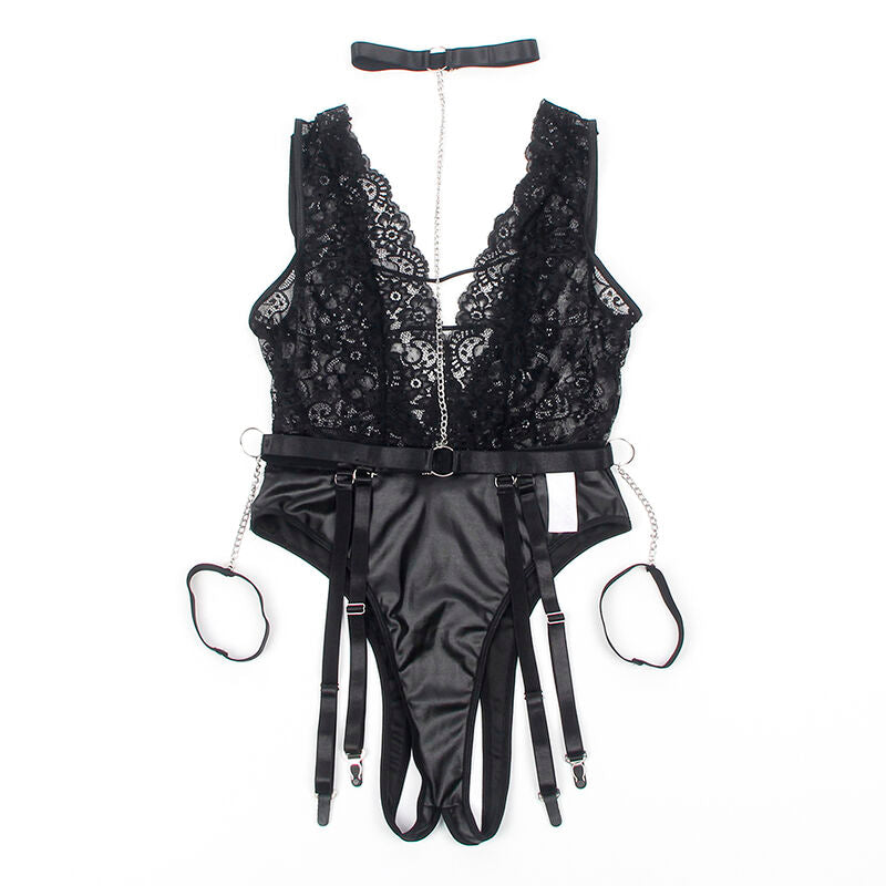 SUBBLIME - 954390 BODY SEXY CON LIGUERO NEGRO L/XL