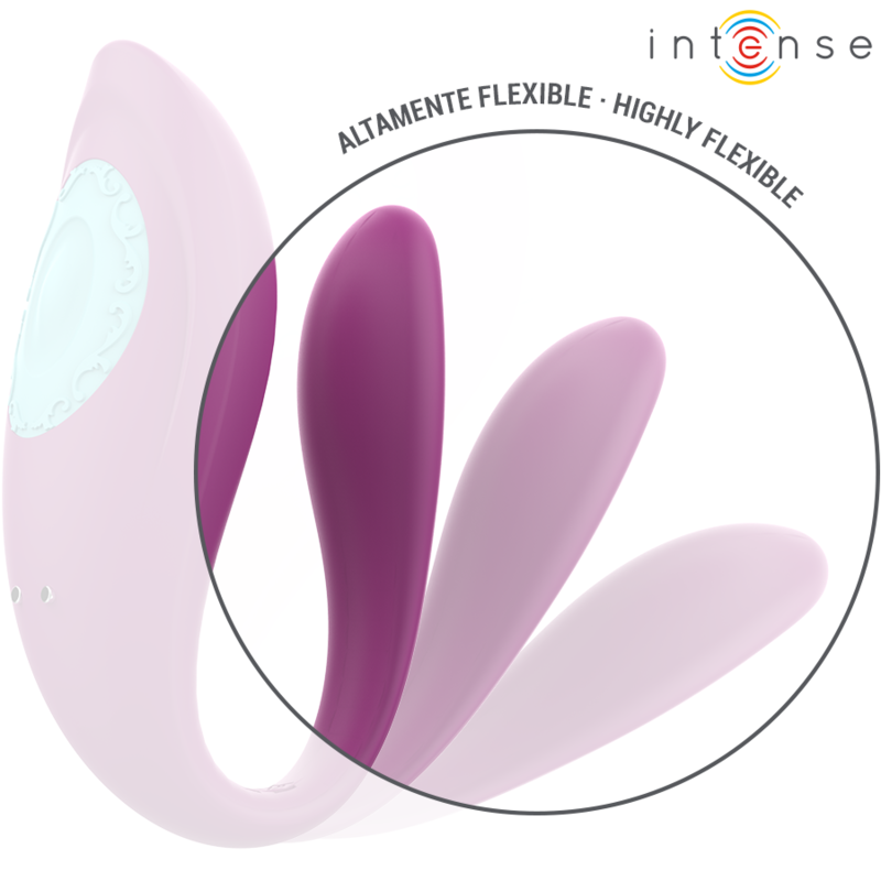 INTENSE - ANNIE EU SHAPED VIBRATOR STIMULATOR PURPLE REMOTE CONTROL