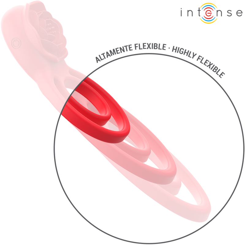 INTENSO - ESTIMULADOR GAIL ROSA 10 VIBRACIONES CONTROL REMOTO ROJO