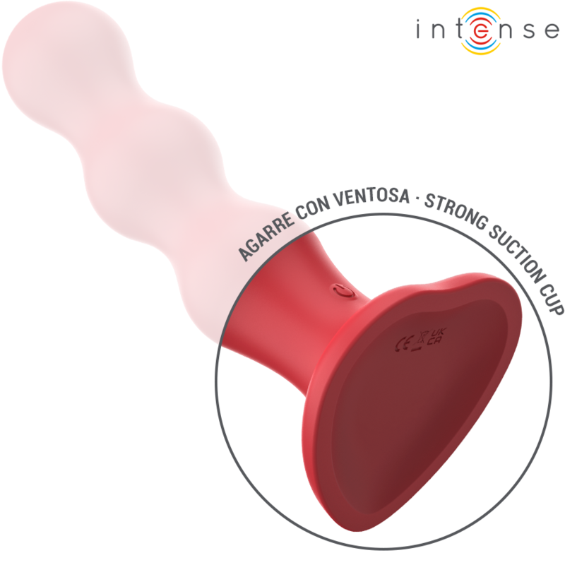 INTENSE - CODY VIBRATOR WITH RED SUCTION CUP REMOTE CONTROL