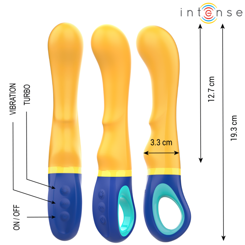 VIBRADOR INTENSO - PUNTO G SHAGGY AMARILLO