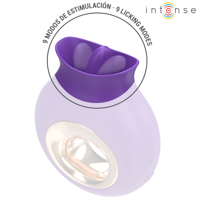 INTENSE - ESTIMULADOR CLÍTORIS TULI 9 VIBRACIONES Y 9 OSCILACIONES MORADO
