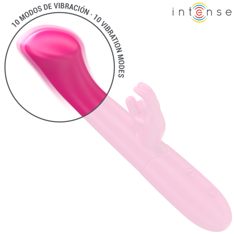 INTENSE - JULIET RABBIT VIBRADOR 18,6 CM 10 VIBRACIONES ROSA