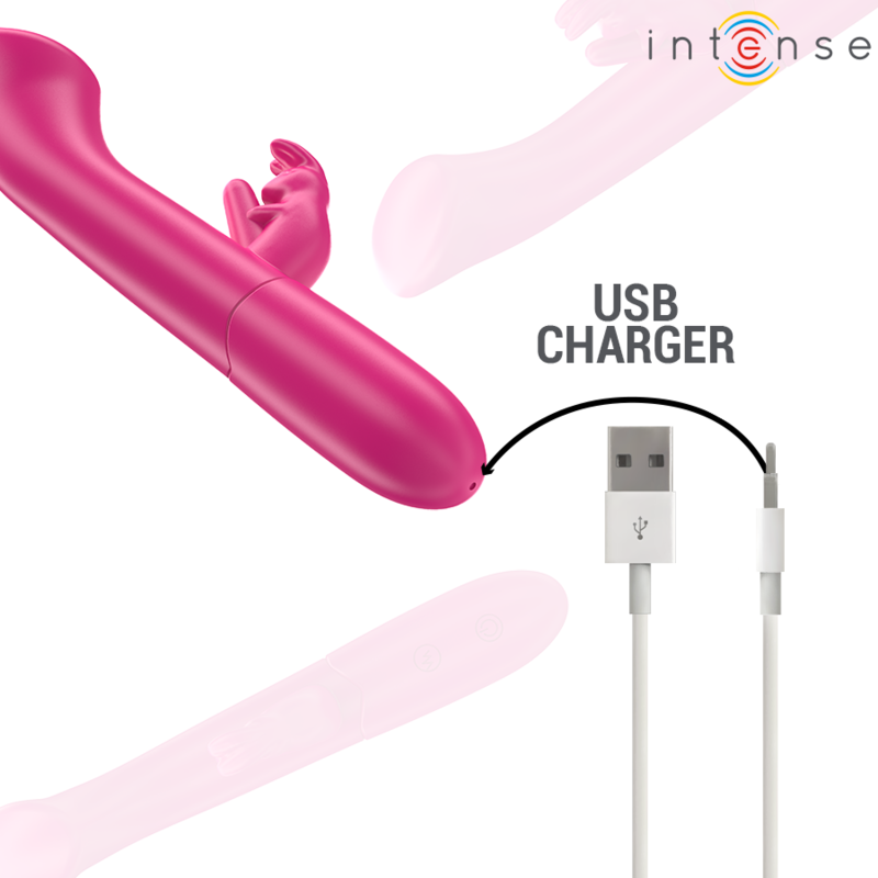 INTENSE - JULIET RABBIT VIBRADOR 18,6 CM 10 VIBRACIONES ROSA