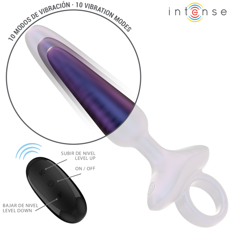 INTENSE - MARLON ANAL PLUG VIBRATOR MODEL 4 REMOTE CONTROL