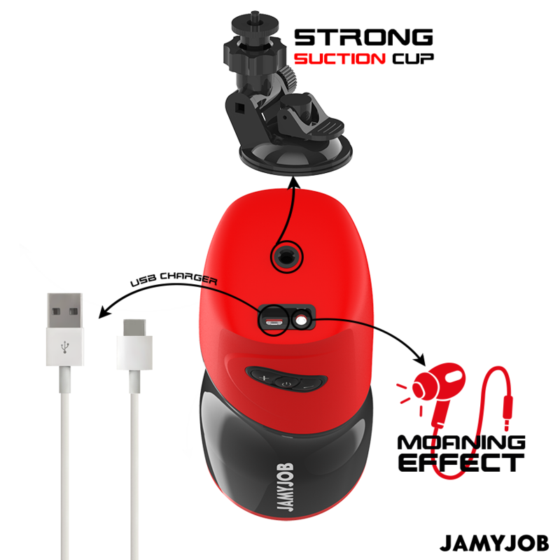 JAMYJOB - XPEED AUTOMATIC VAGINA MASTURBATOR 5 THRUST MODES AND SOUND EFFECT