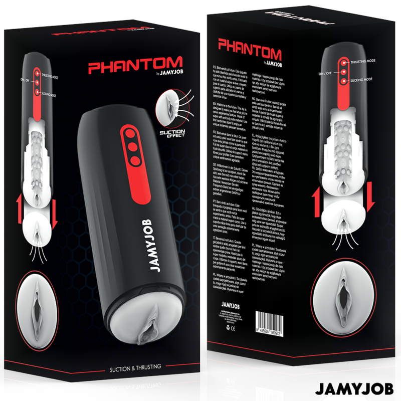 JAMYJOB - PHANTOM VAGINA AUTOMATIC MASTURBATOR 5 SUCTION AND THRUST MODES
