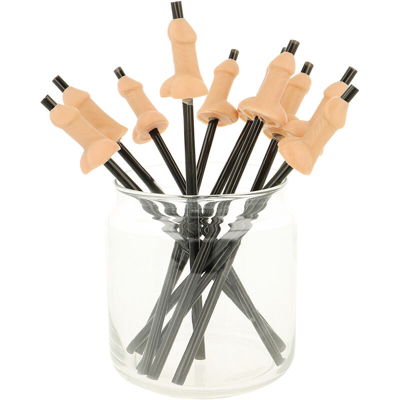 SPICY DEVIL - BAG OF 10 NATURAL PENIS STRAWS
