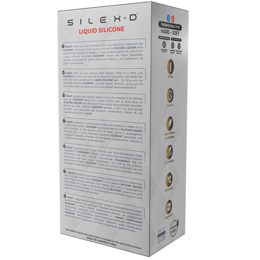 SILEXD - MODELO DE PÊNIS REALISTA 8 SILICONE LÍQUIDO 20,6 CM