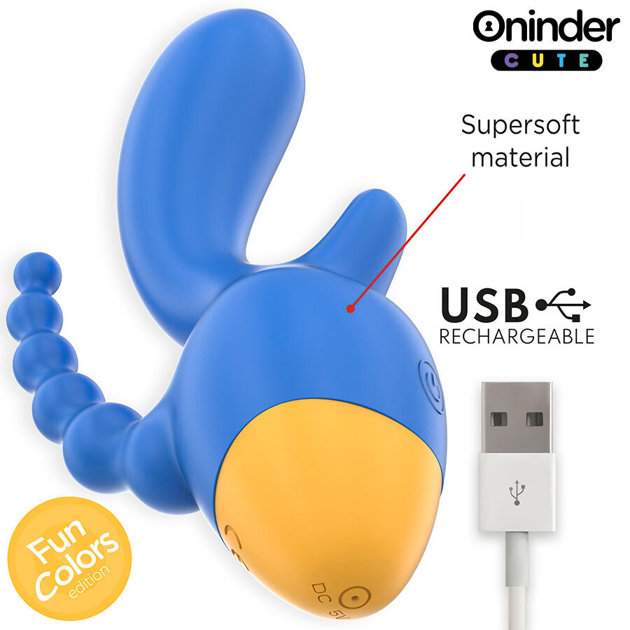 ONINDER CUTE - LOVE 3 SOME VIBRADOR TRIPLO - APLICATIVO MUNDIAL GRATUITO