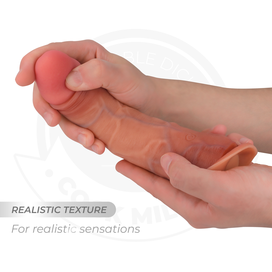 COCK MILLER - DILDO REALISTA COM VENTOSA E CONTROLE REMOTO VIBRAÇÃO 20,5 CM