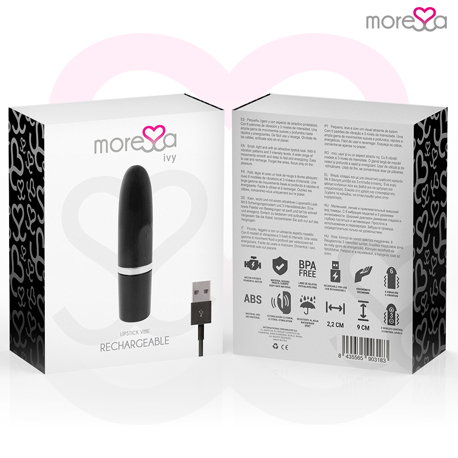 VIBRADOR ESTIMULADOR DE VIAJE IVY NEGRO